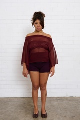 Mary Jane Top - Wine