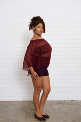 Mary Jane Top - Wine