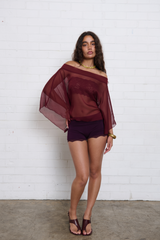 Mary Jane Top - Wine