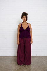 Scarlett Pant - Wine