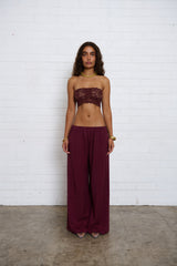 Scarlett Pant - Wine