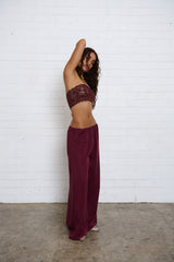 Scarlett Pant - Wine