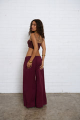 Scarlett Pant - Wine