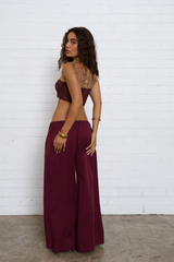 Scarlett Pant - Wine